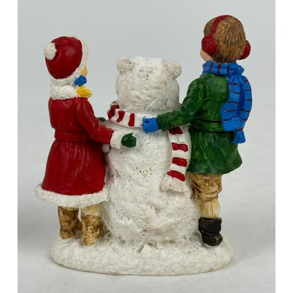 Coca-Cola Town Square Collection Figurine Set With Benches 1994 Snowbear Vintage - Picture 7 of 15